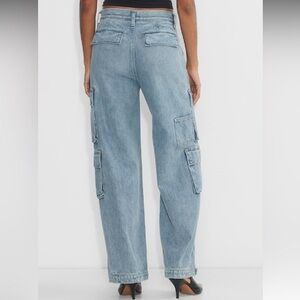 DENIM FORUM The '90s Millie Hi-Rise Cargo Jean